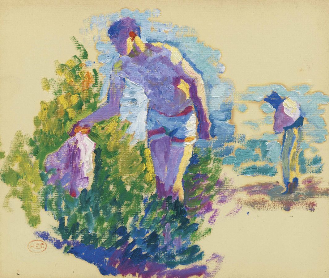 Painting attributed to Henri Edmond Cross: Documented Cross Study Comparison