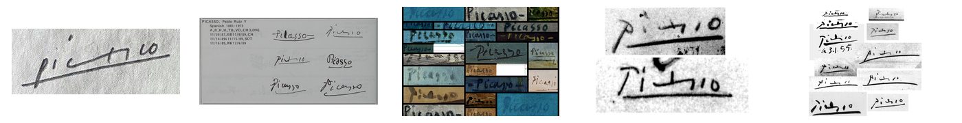 Picasso composition study: Signature Verification