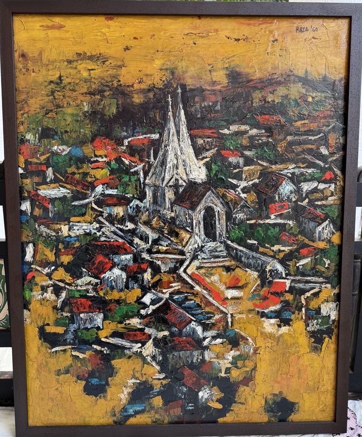 S. H. Raza painting study: Authenticity Concerns