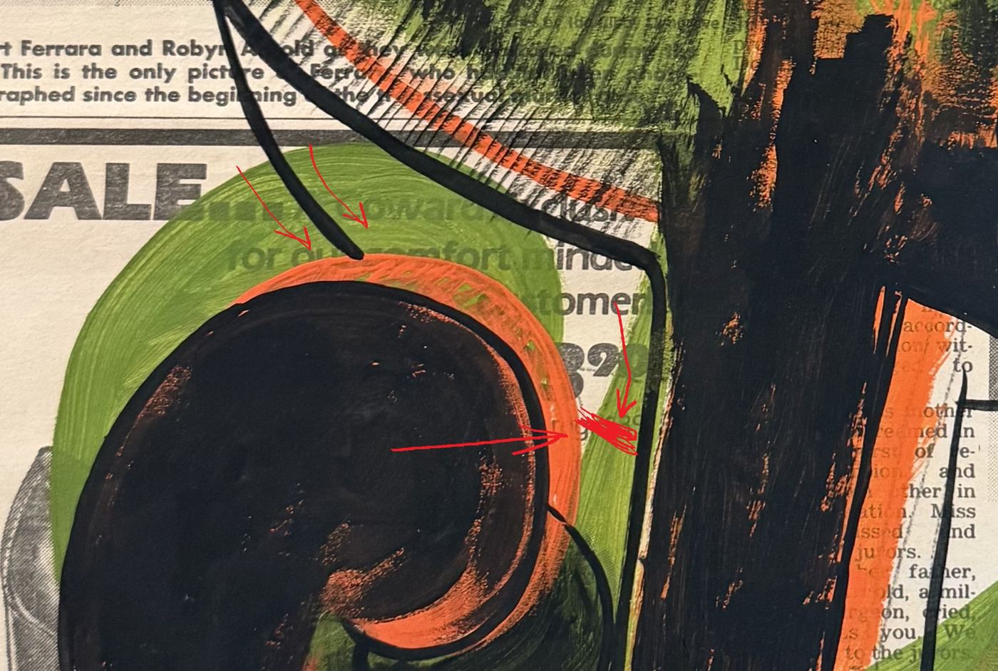 Andy Warhol Dollar Sign newspaper image authentication evidence image 8