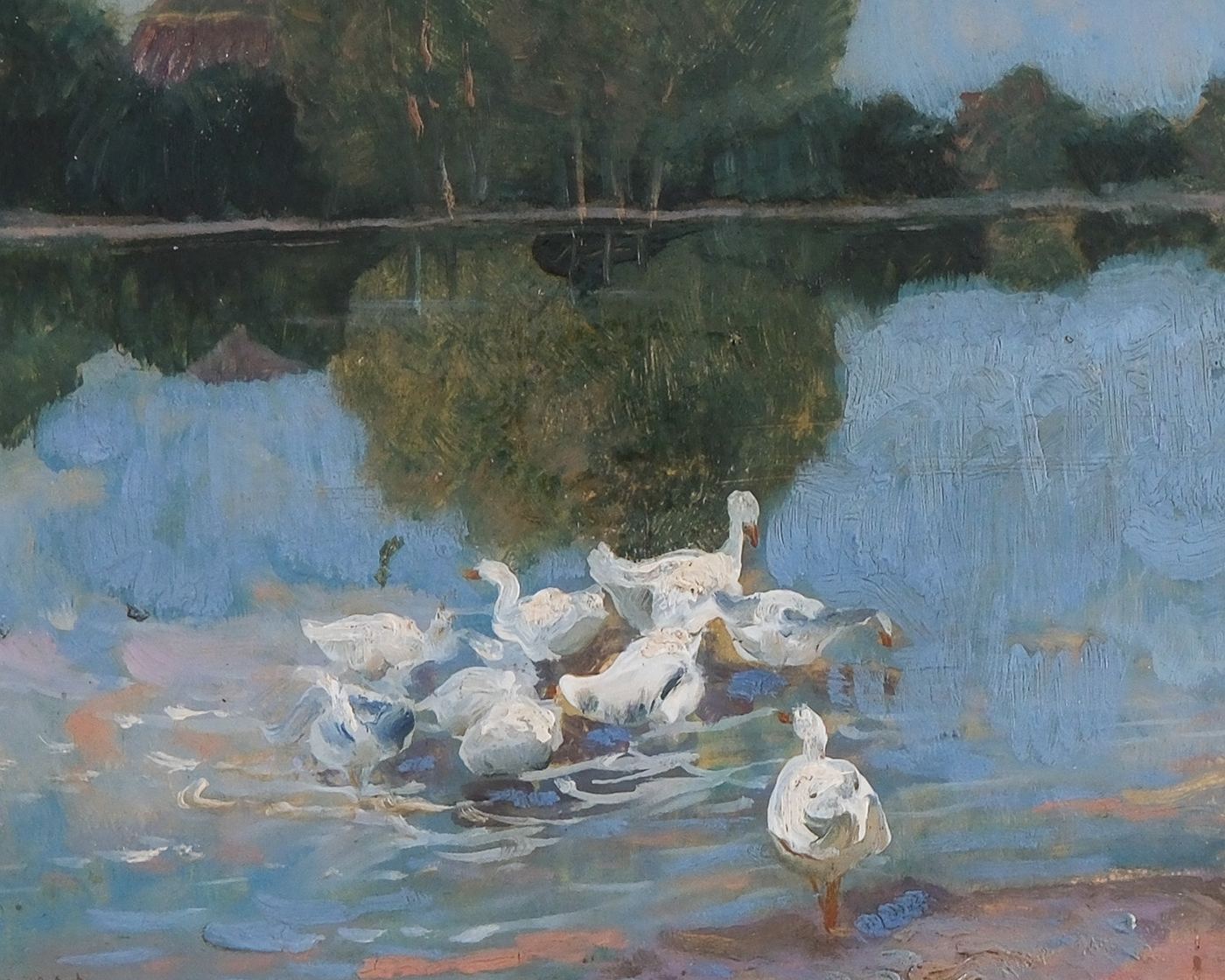 Historic & Old Master Cases Paul Harnisch, Geese by a Farm Pond authentication evidence image 4