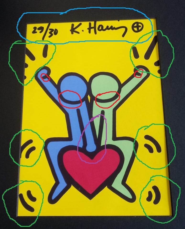 Keith Haring Keith Haring signature study authentication evidence image 6