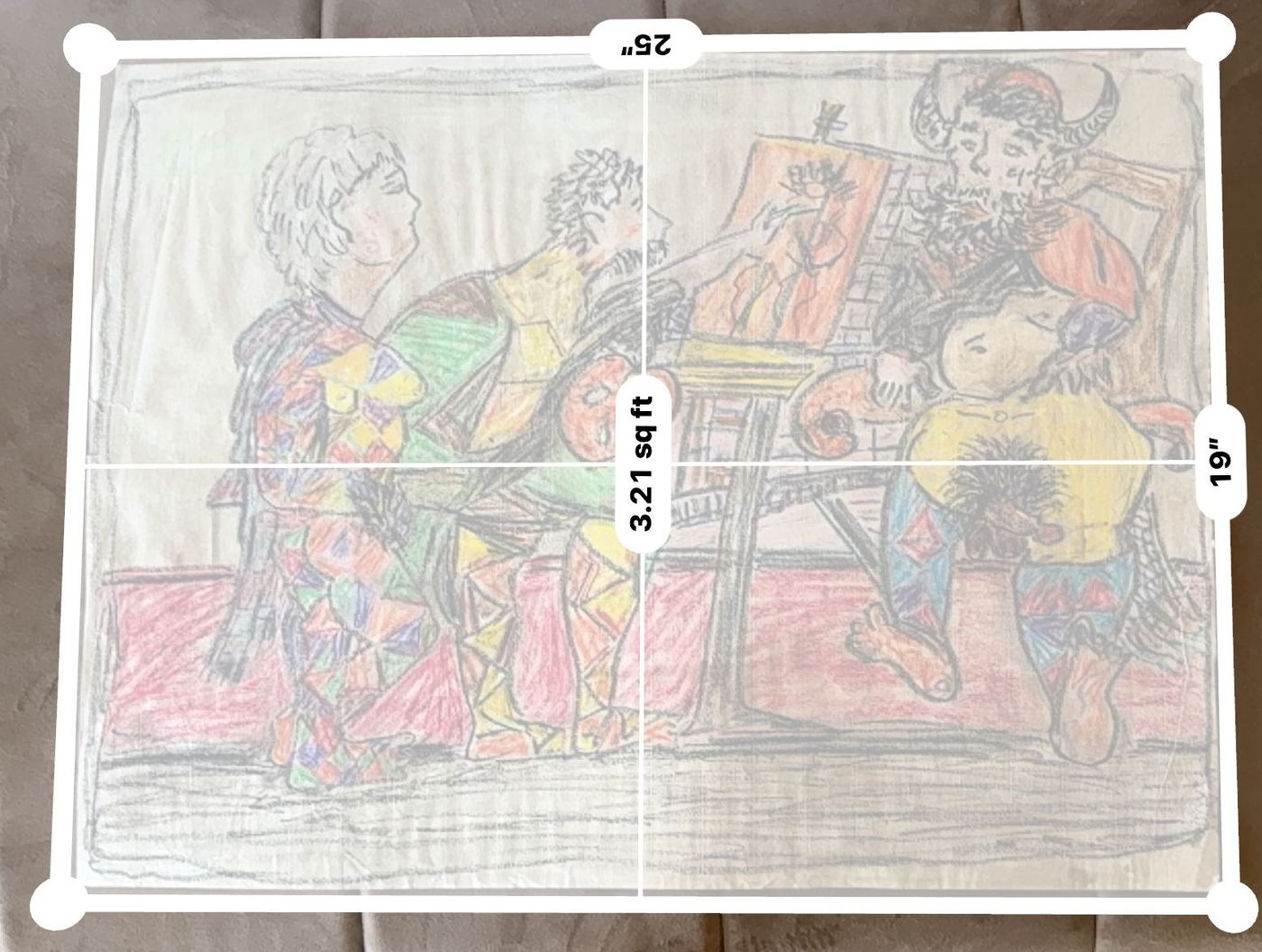 Pablo Picasso Painter and model drawing authentication evidence image 2