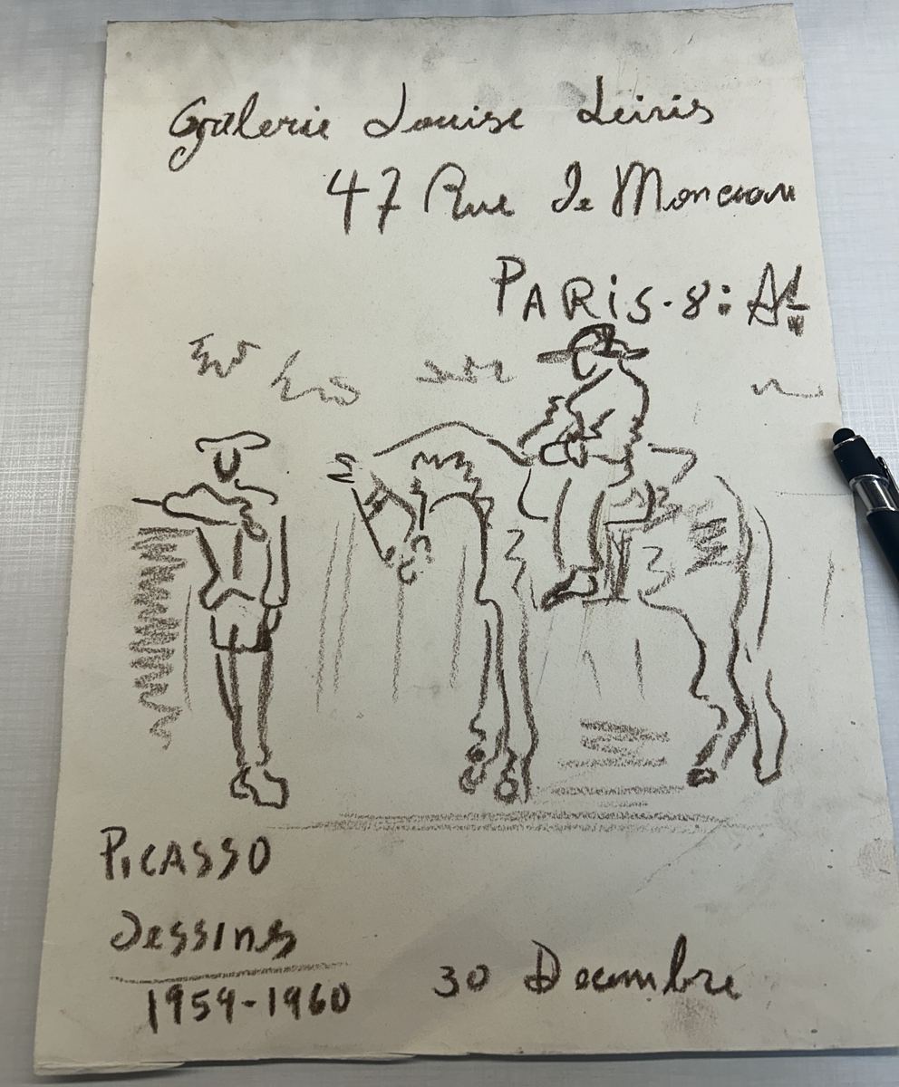 Pablo Picasso Galerie Louise Leiris authentication evidence image 1
