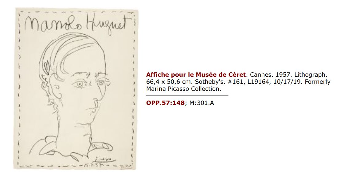 Pablo Picasso Picasso inscription study authentication evidence image 5