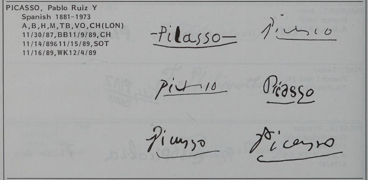 Pablo Picasso Nature morte authentication evidence image 6