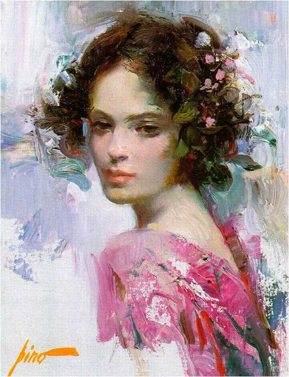 Pino Daeni Lady in Waiting authentication evidence image 4