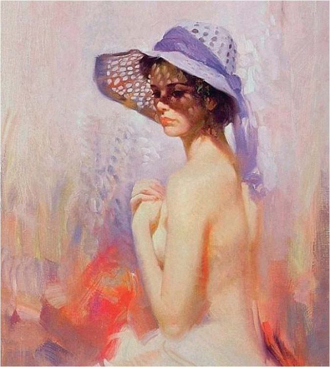 Pino Daeni Lady in Waiting authentication evidence image 7