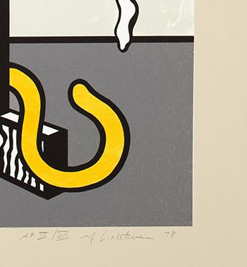 Roy Lichtenstein Roy Lichtenstein signature study authentication evidence image 8