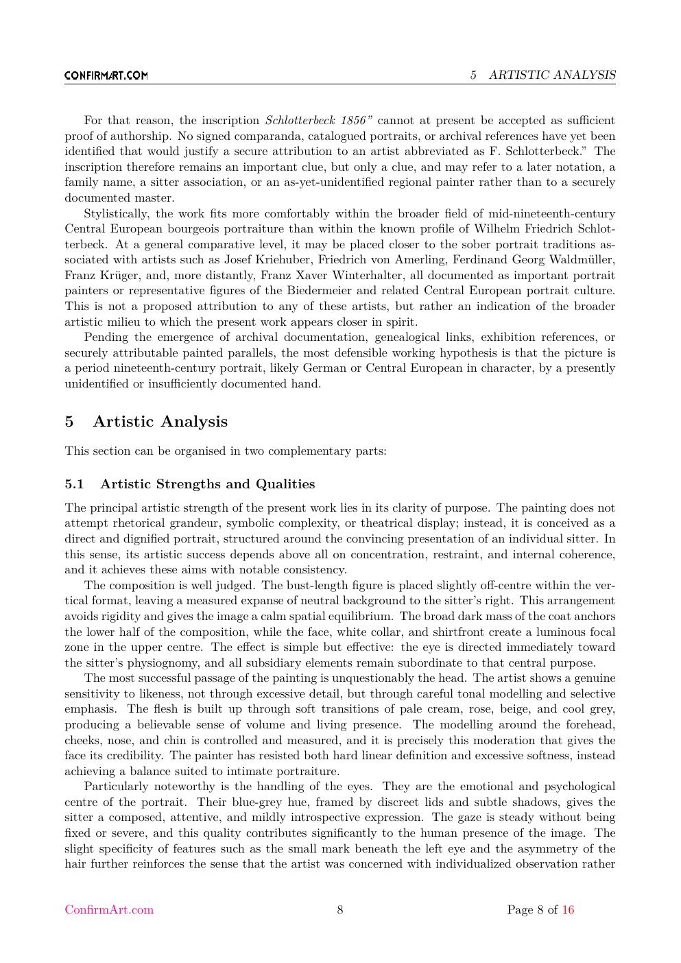 Portrait of a German Gentleman report sample page 8