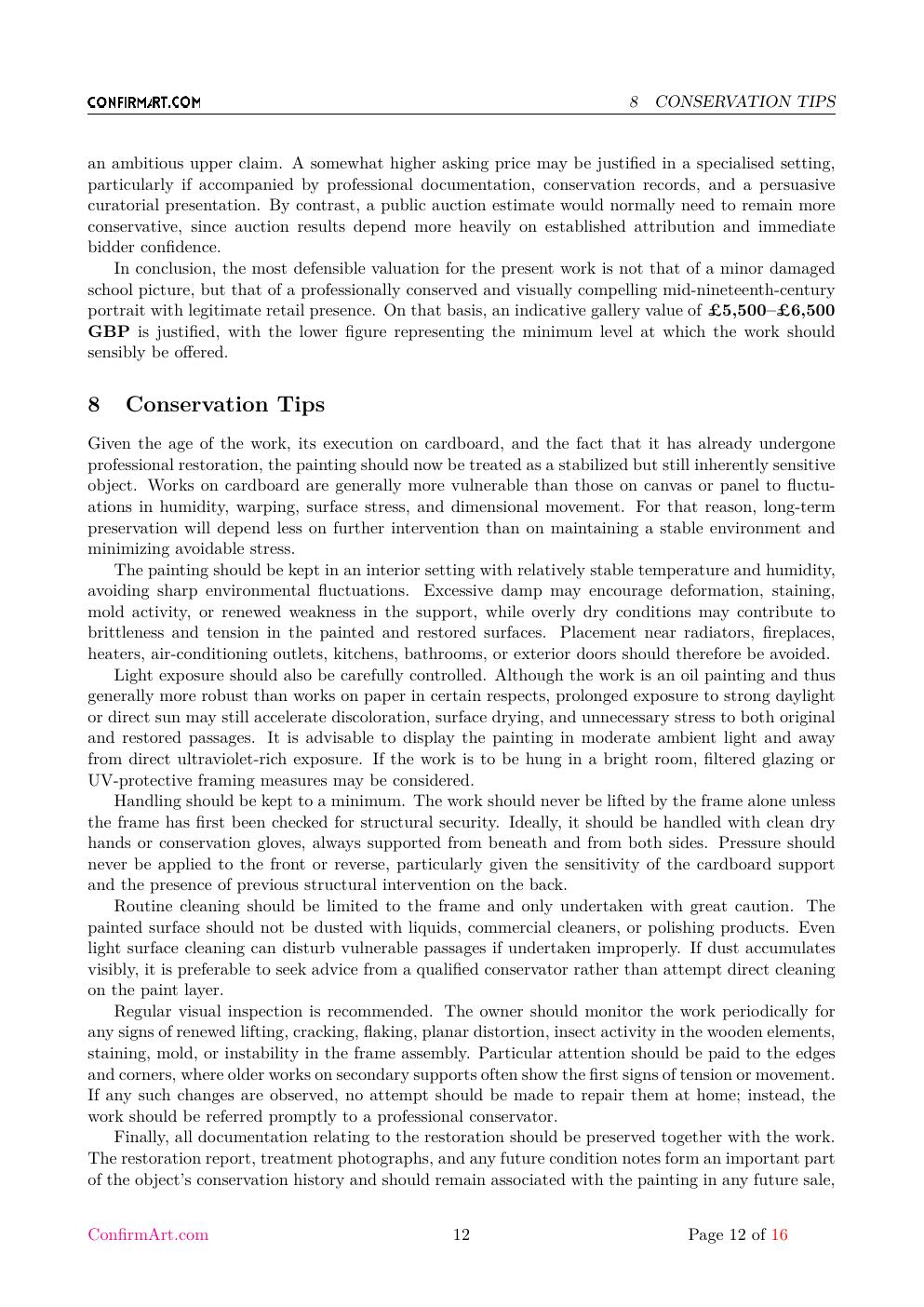 Portrait of a German Gentleman report sample page 12