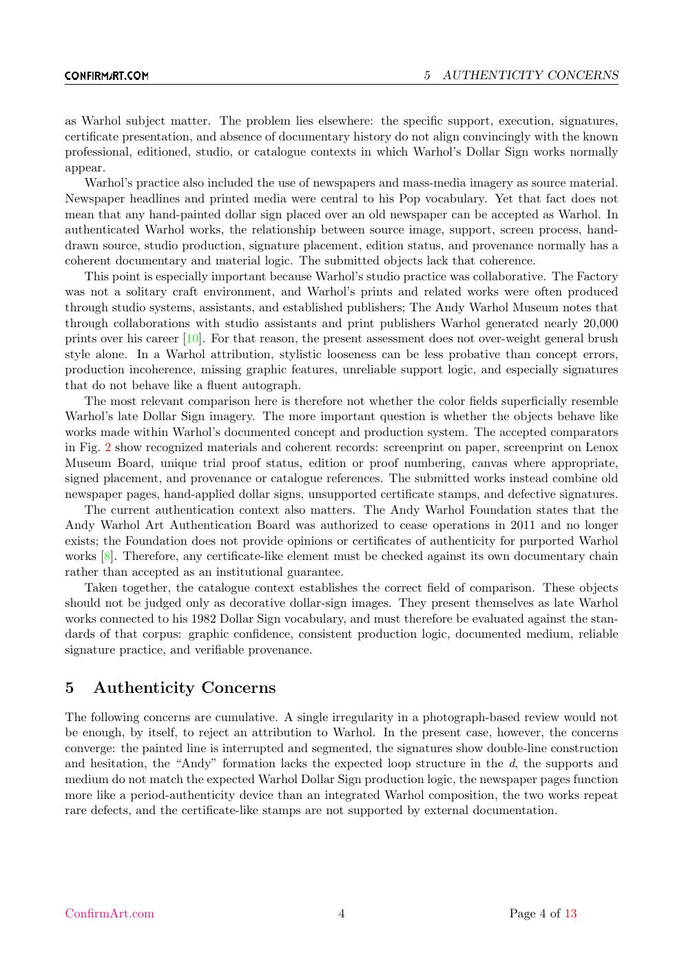Dollar Sign newspaper image report sample page 4