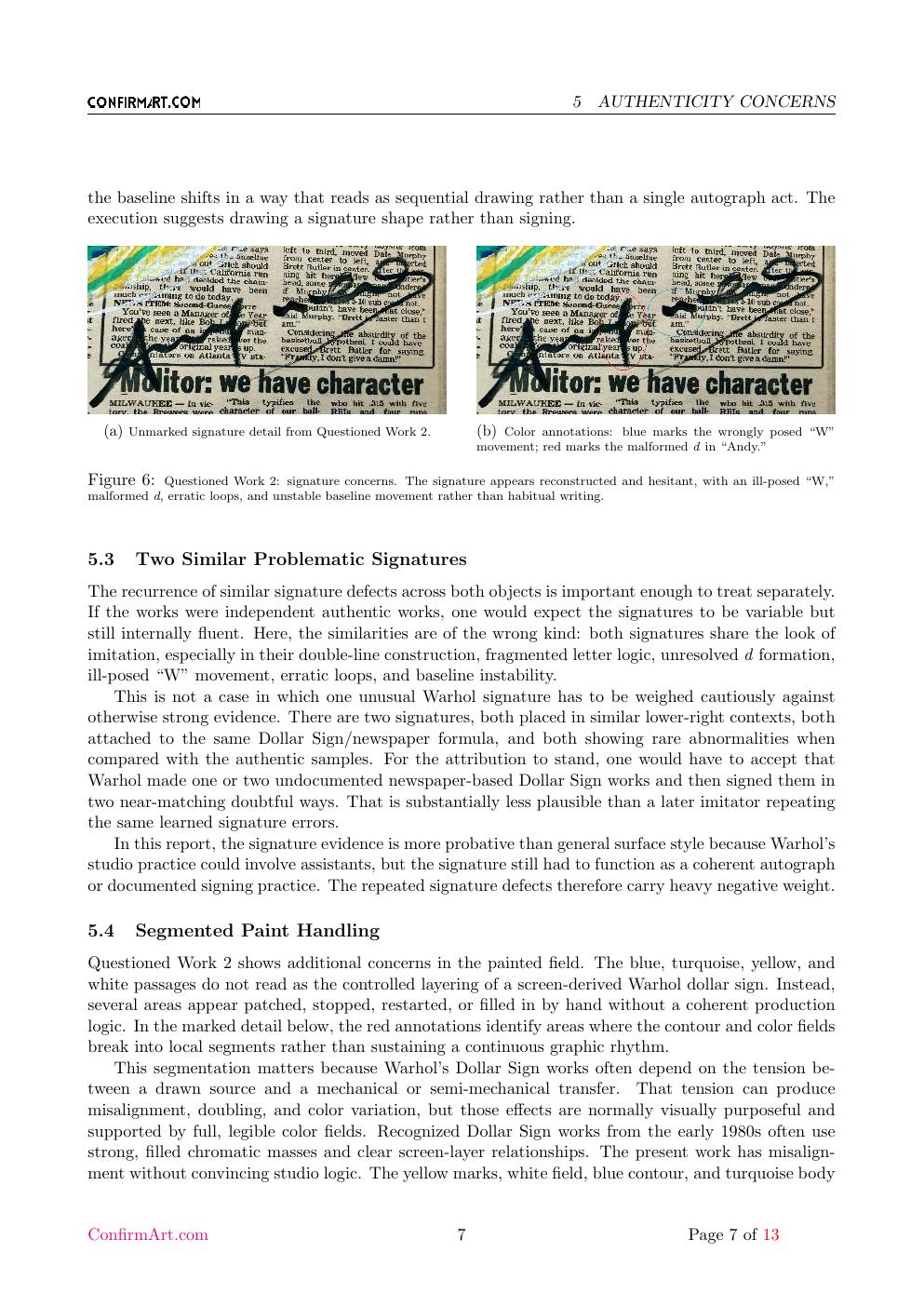 Dollar Sign newspaper image report sample page 7