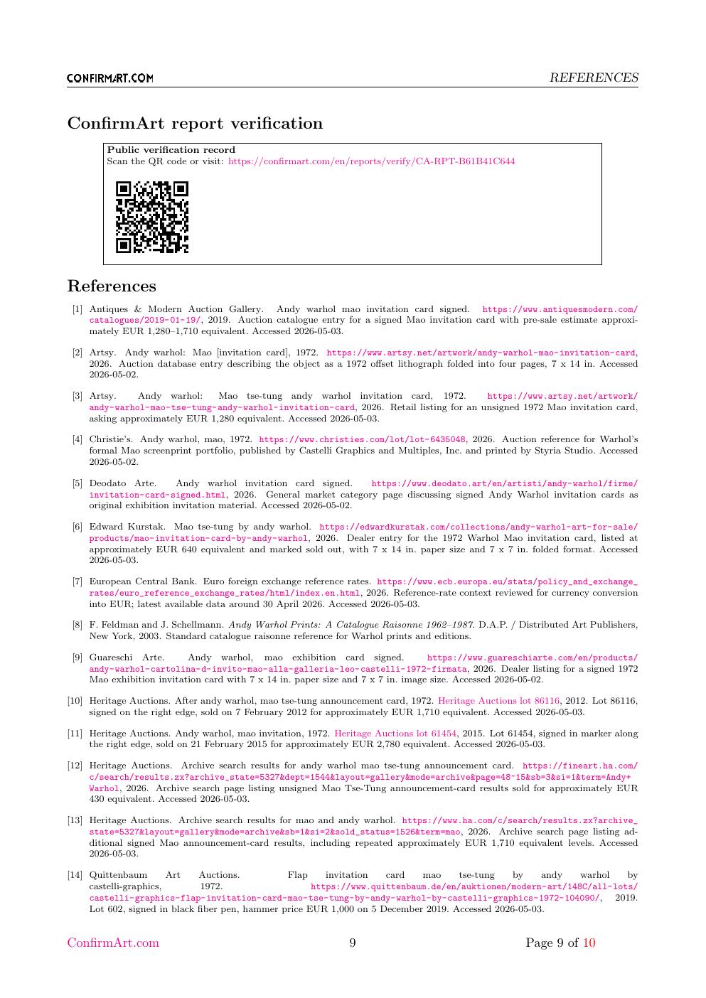 Mao invitation card report sample page 9