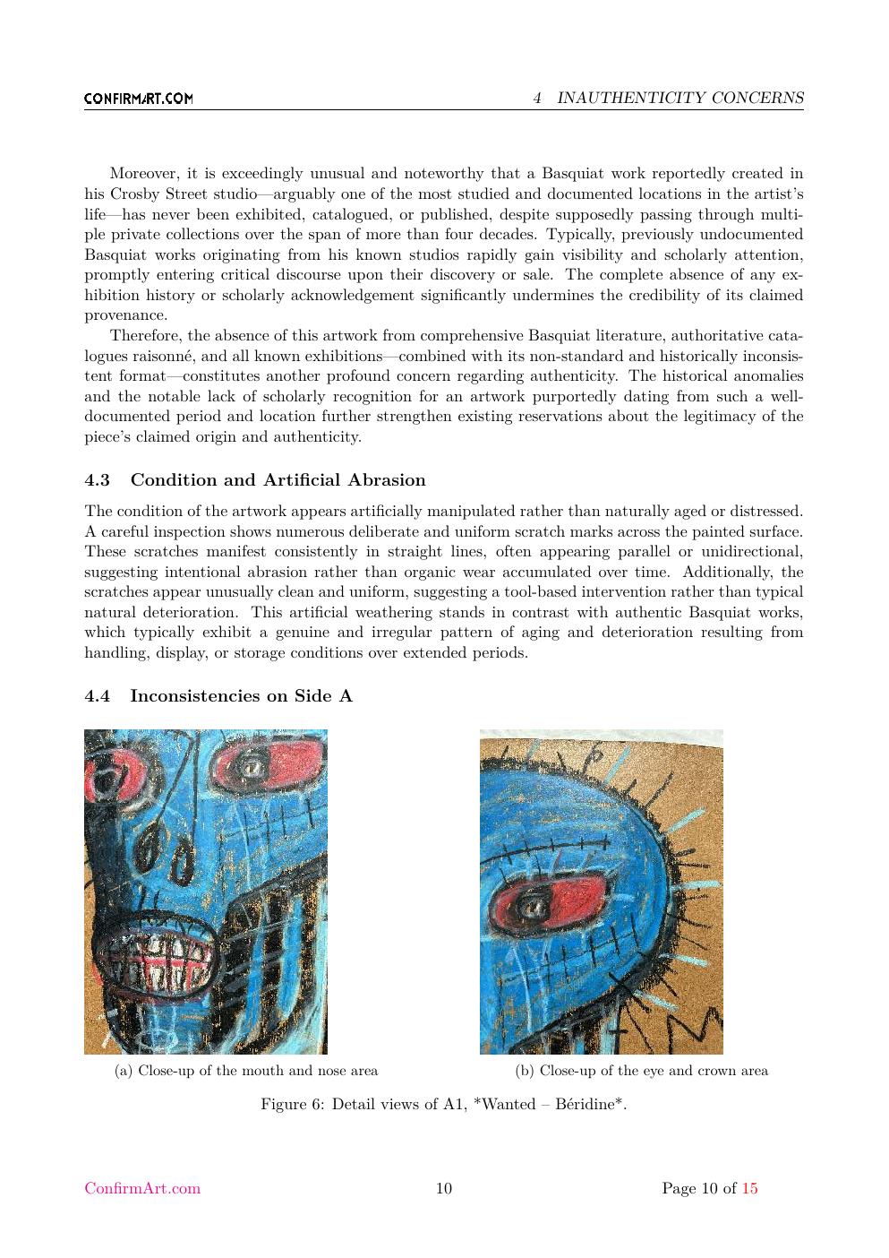 Untitled Basquiat study report sample page 10