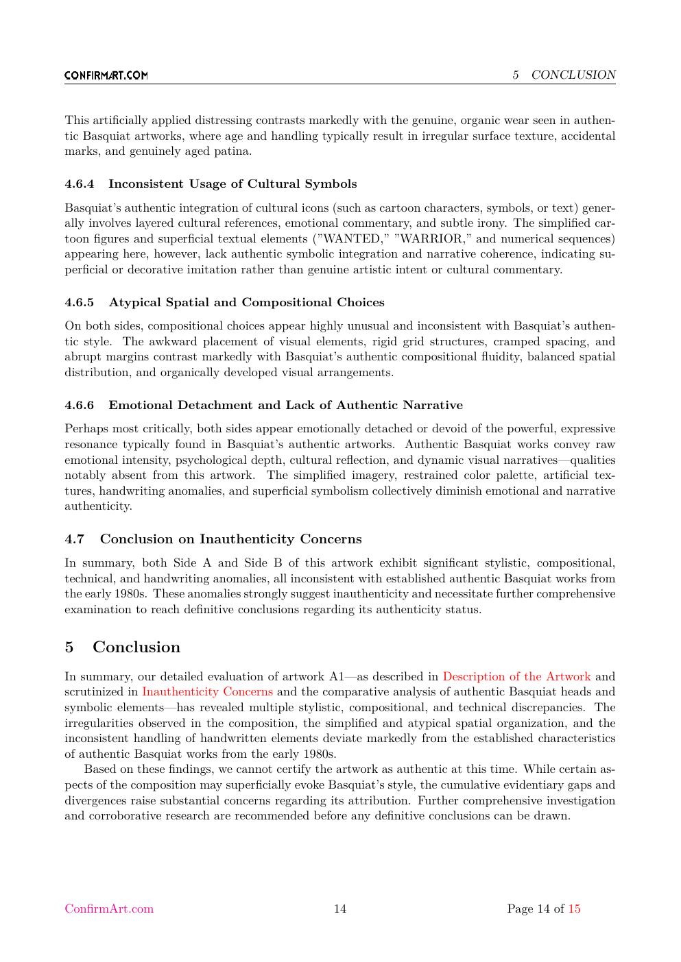 Untitled Basquiat study report sample page 14