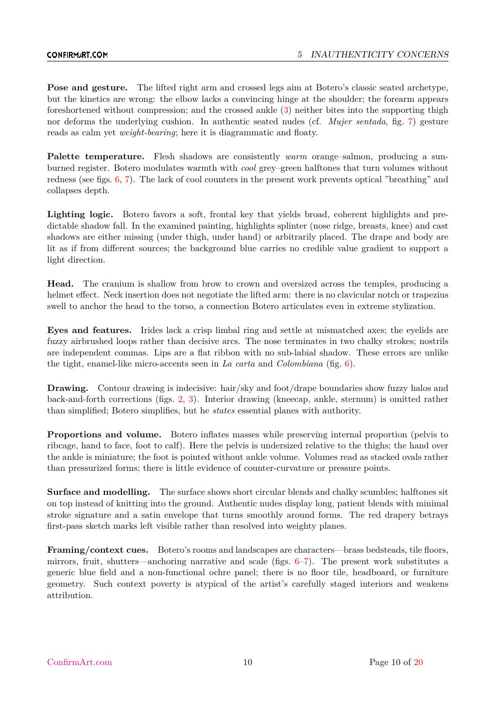 Mujer Desnuda report sample page 10