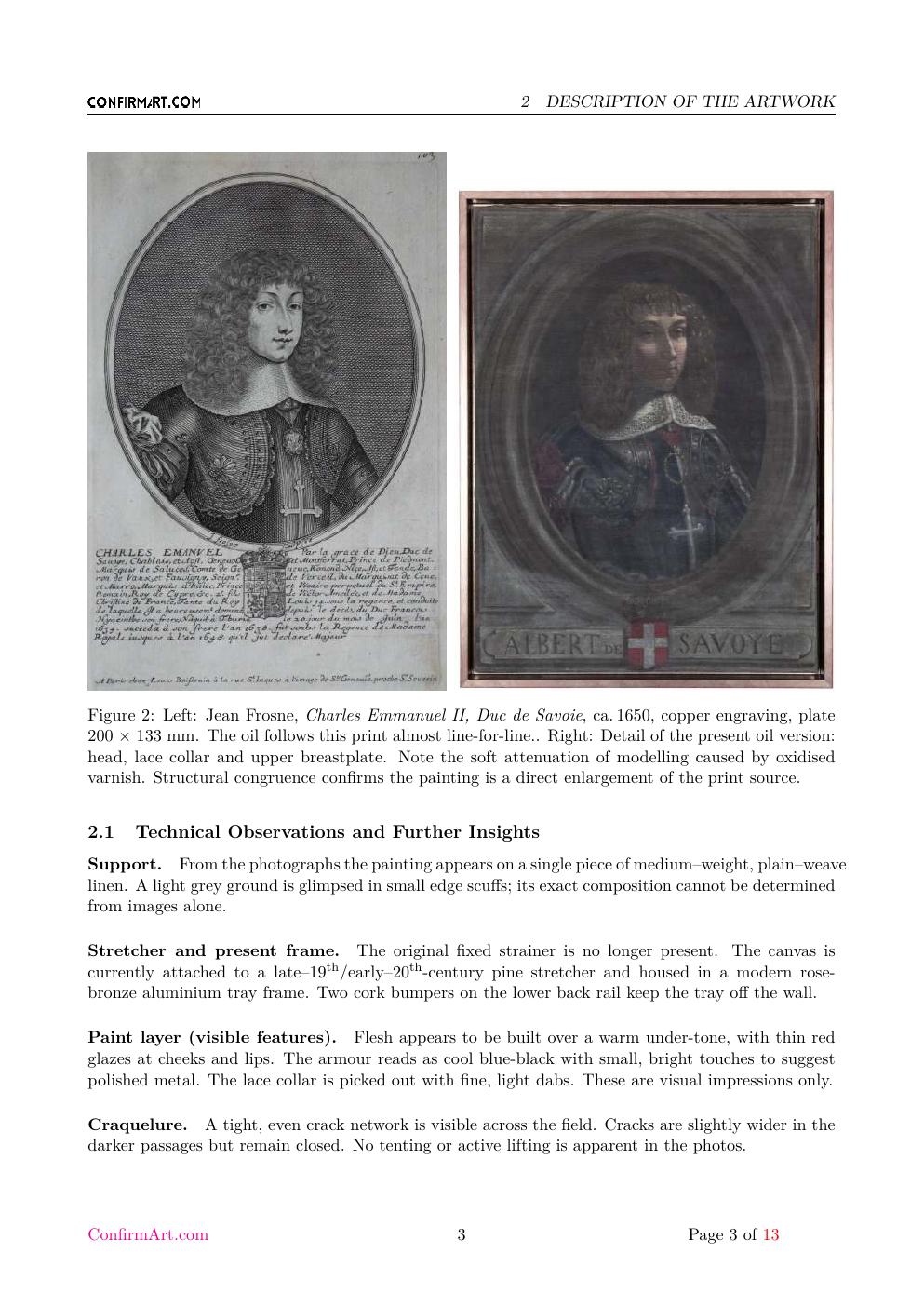 Charles Emmanuel II, Duke of Savoy report sample page 3