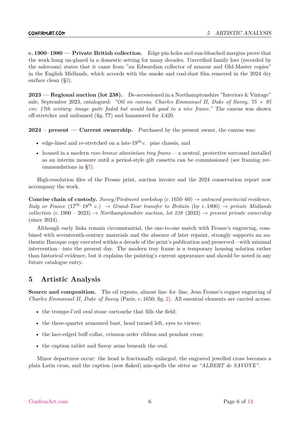 Charles Emmanuel II, Duke of Savoy report sample page 6