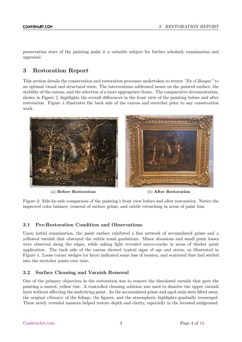 En el Bosque report sample page 4
