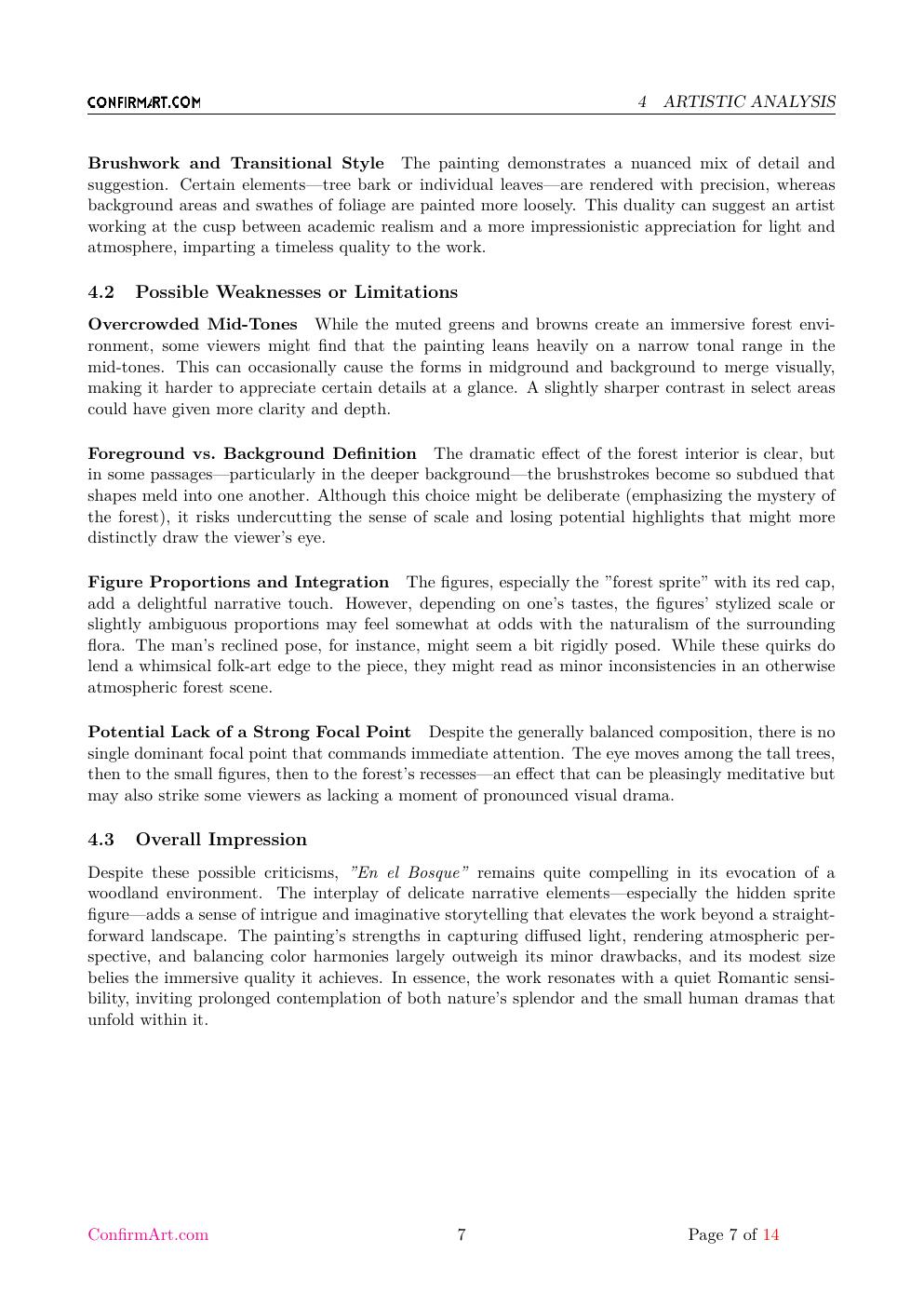 En el Bosque report sample page 7