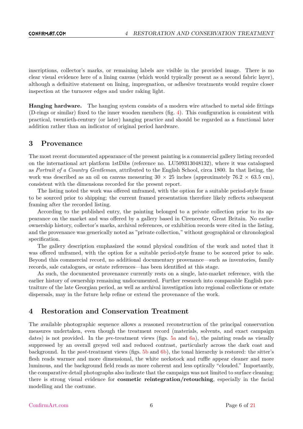 Portrait of an English Gentleman report sample page 6