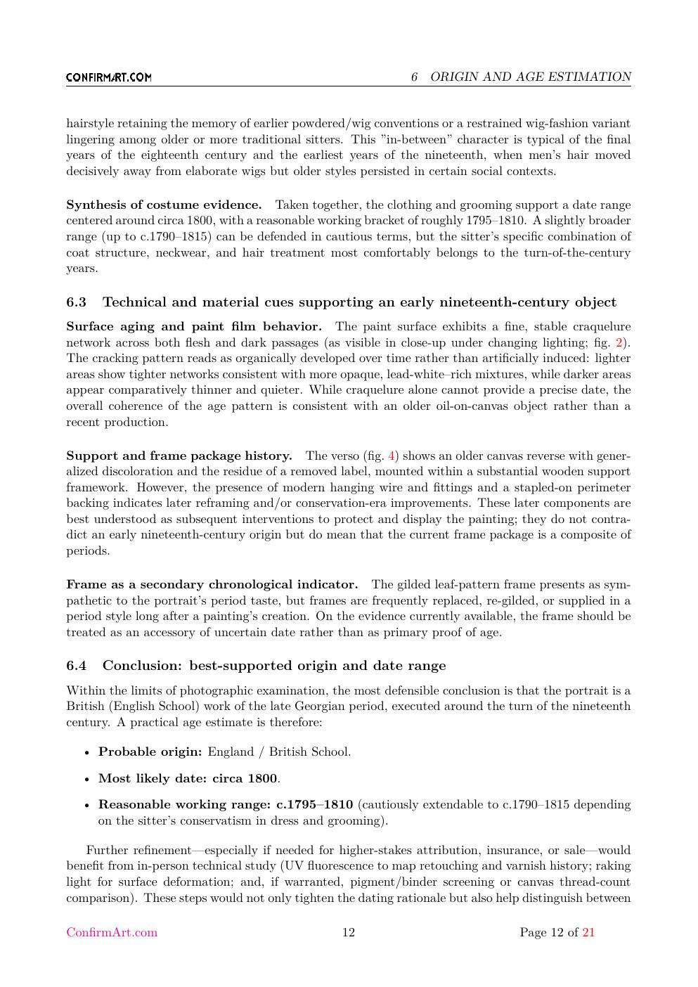 Portrait of an English Gentleman report sample page 12