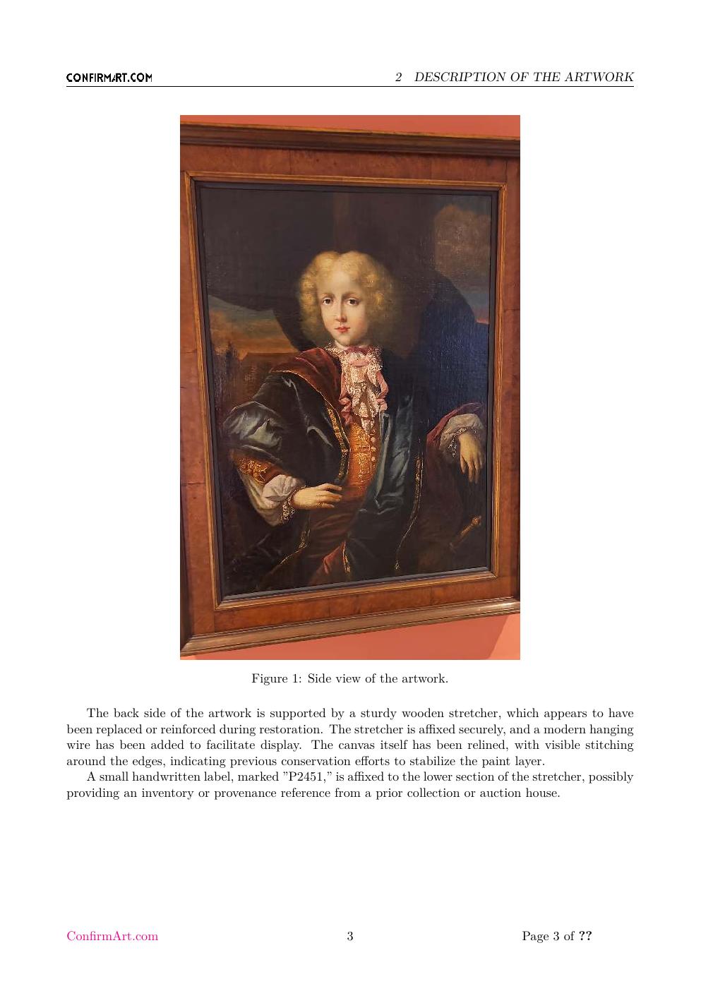 Portrait of a French Nobleman report sample page 3