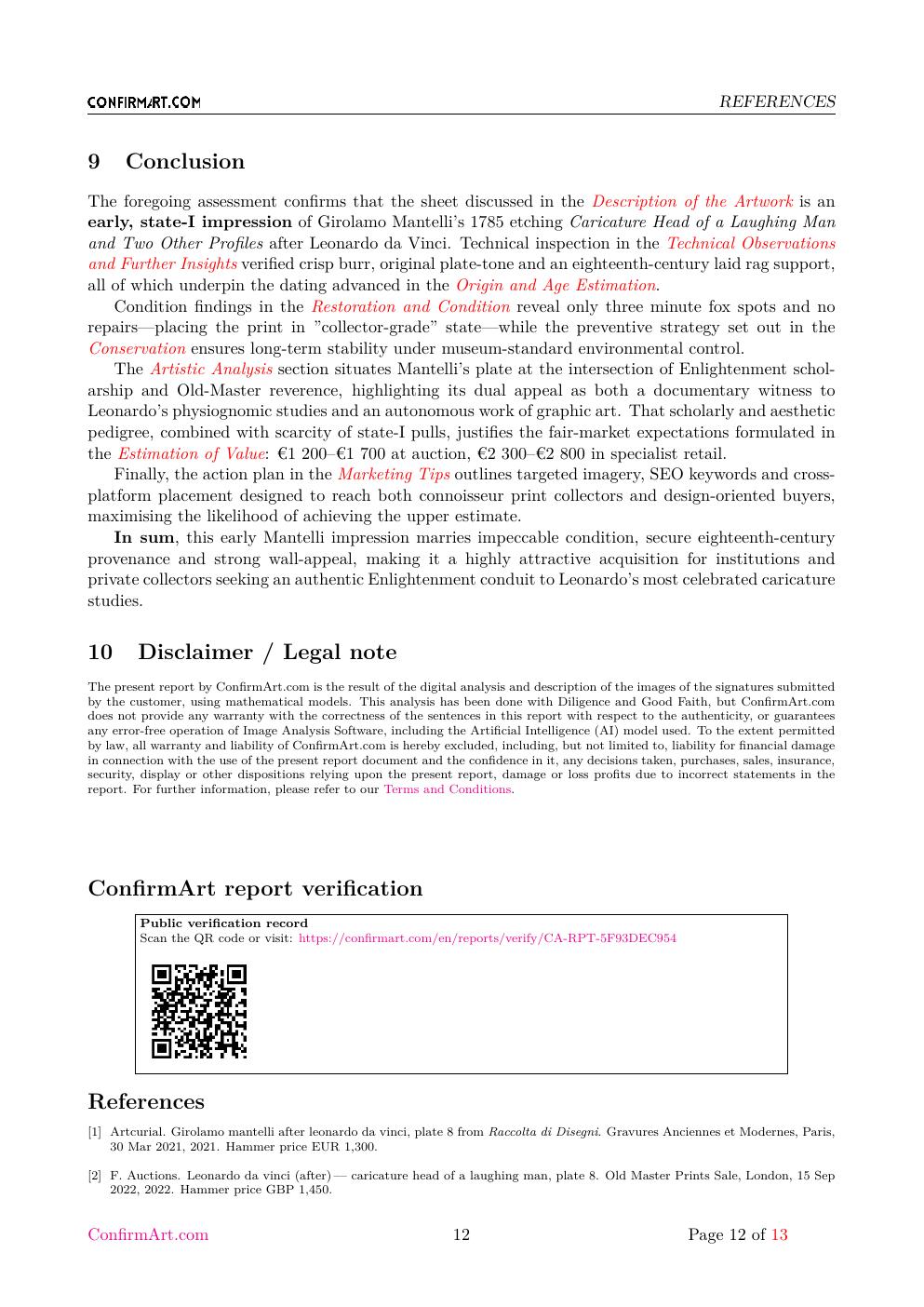 "da Leonardo da Vinci / MA." report sample page 12