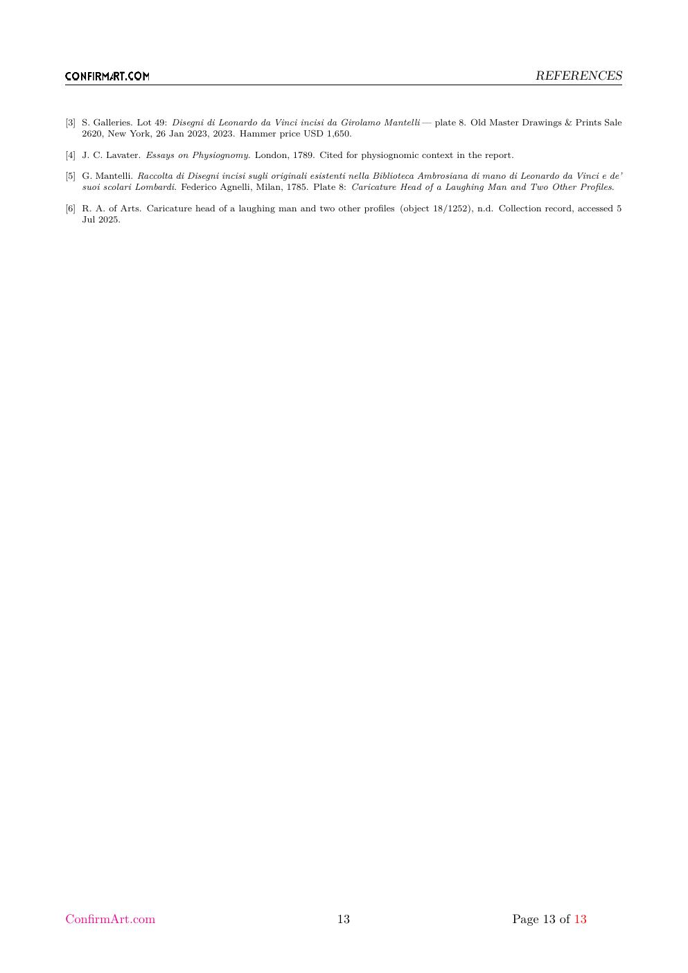 "da Leonardo da Vinci / MA." report sample page 13
