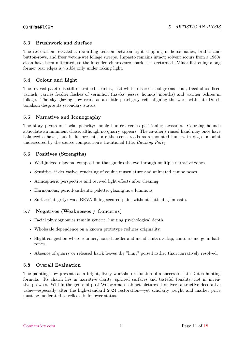 Hunting Party report sample page 11