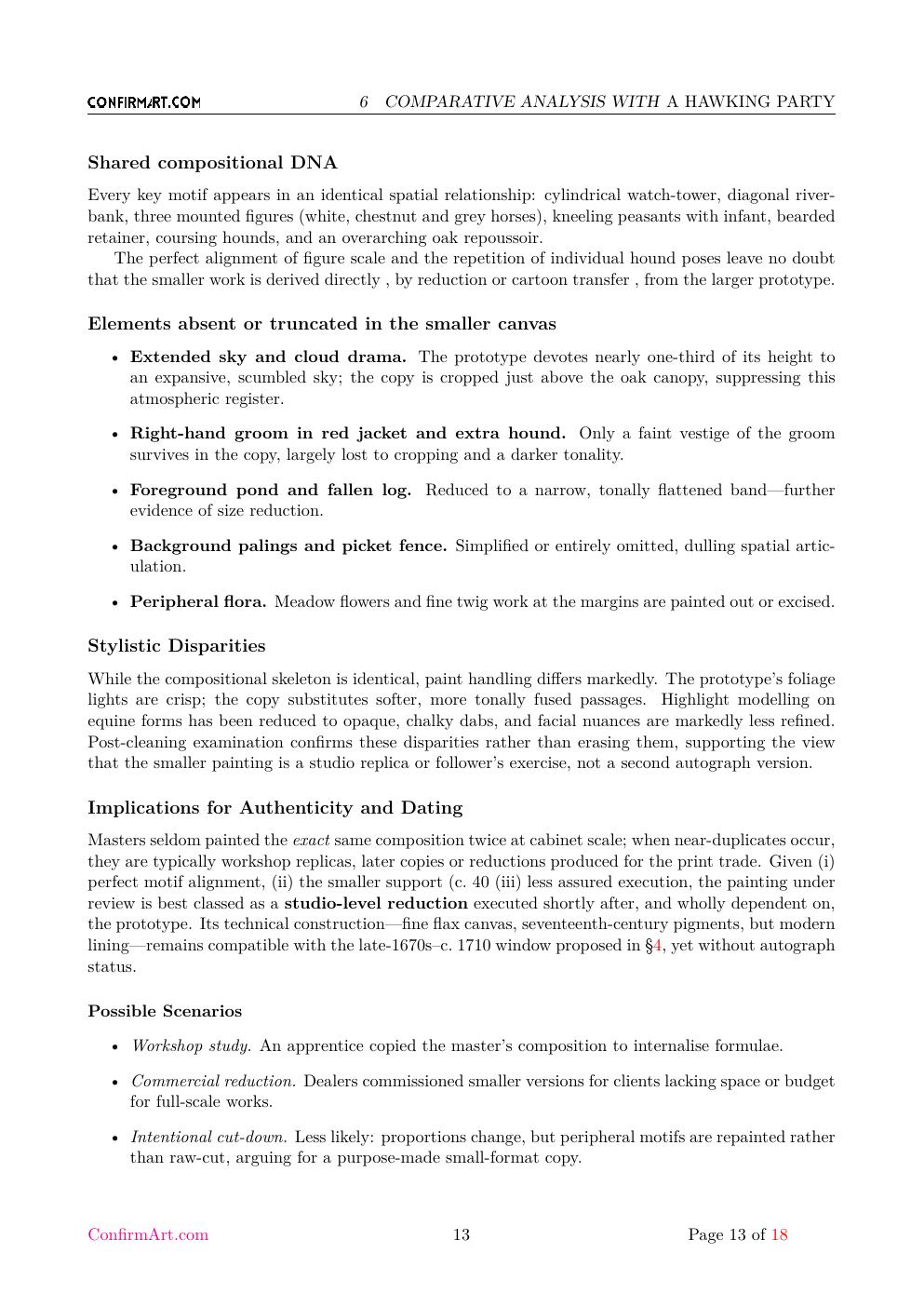 Hunting Party report sample page 13