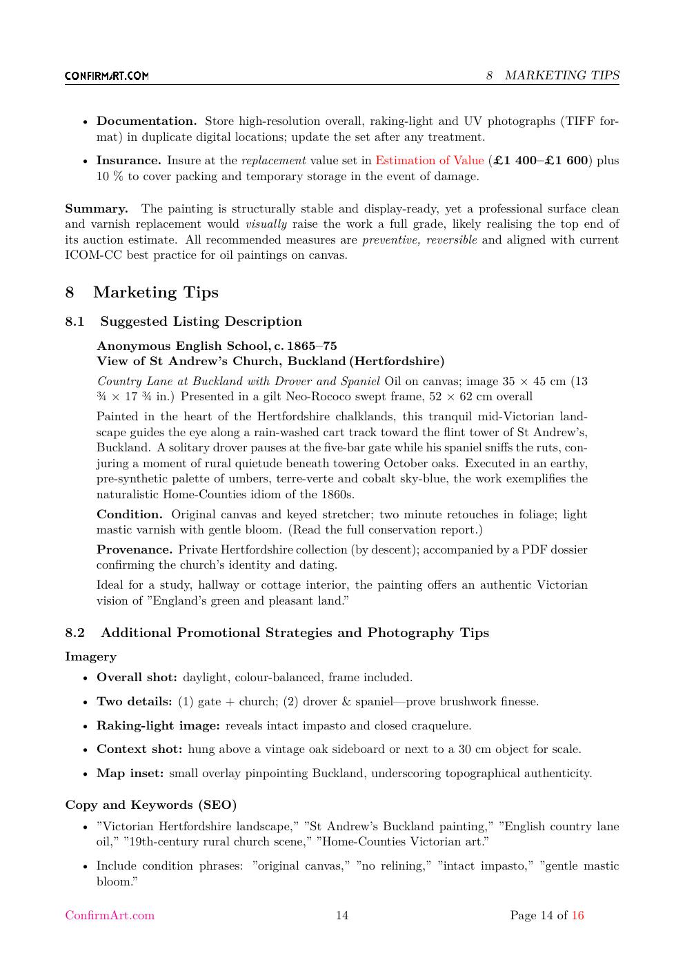post-Constable report sample page 14