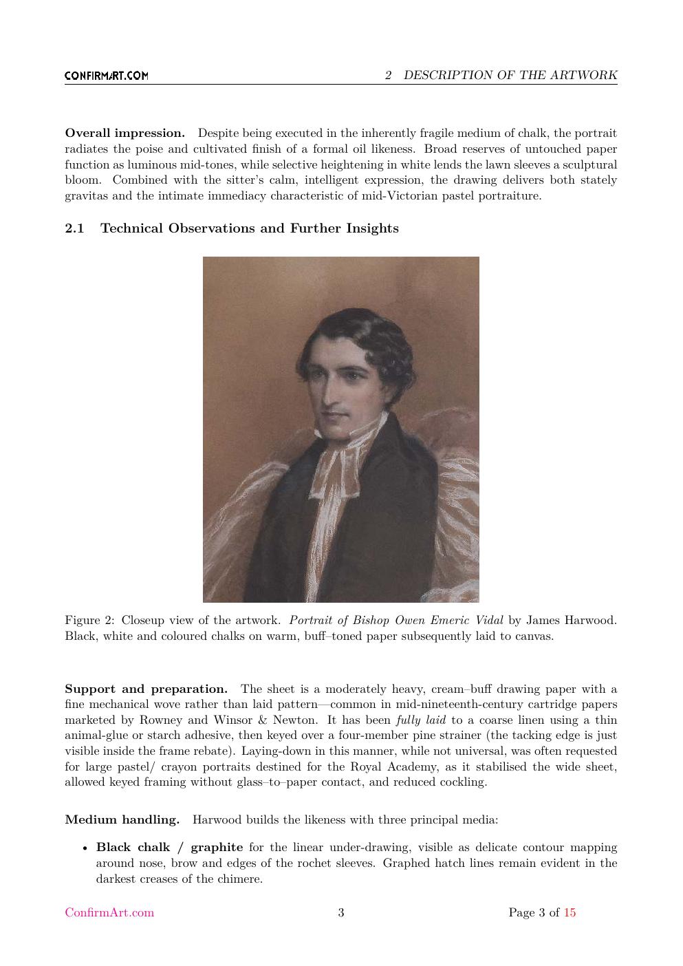 Portrait of Bishop Owen Emeric Vidal report sample page 3