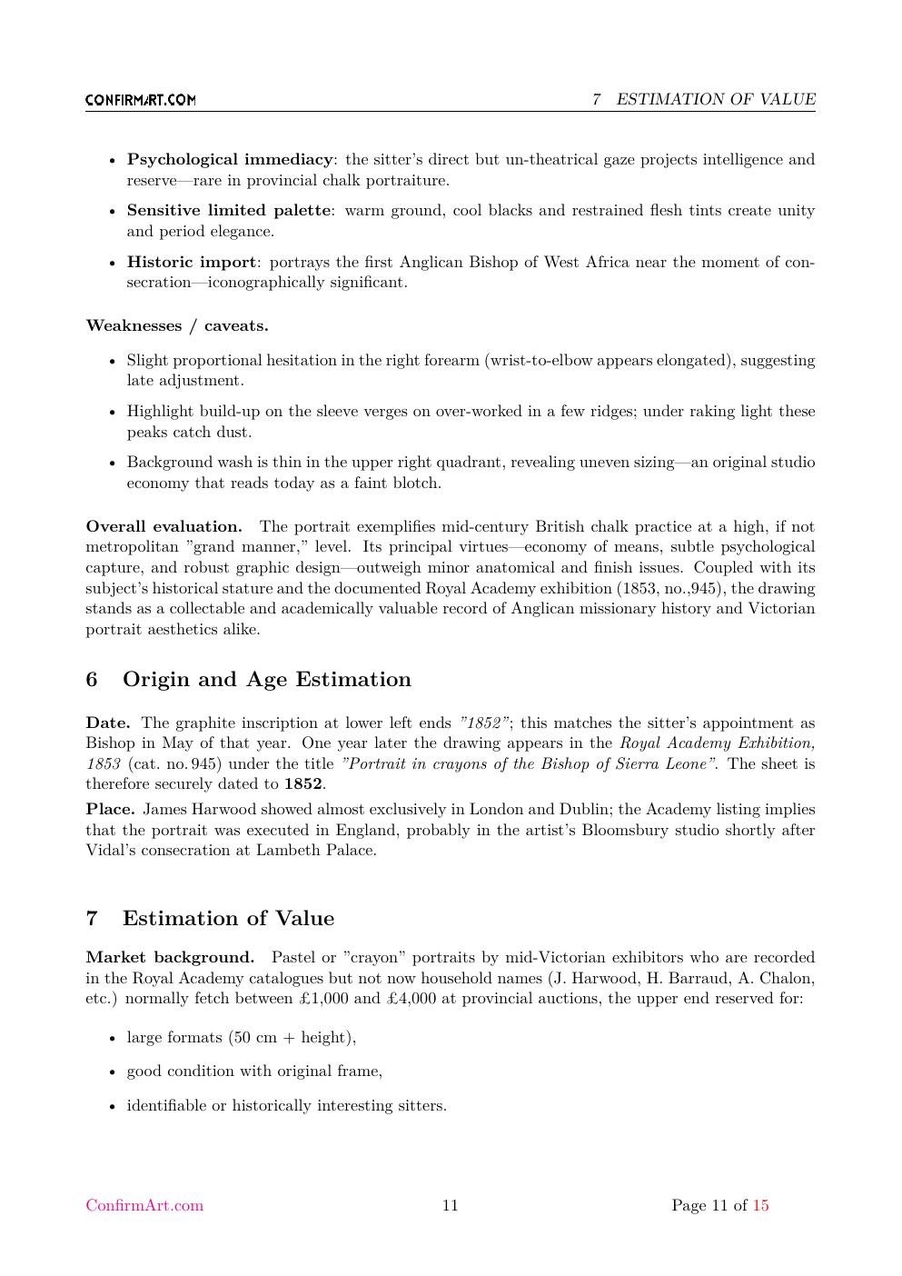 Portrait of Bishop Owen Emeric Vidal report sample page 11