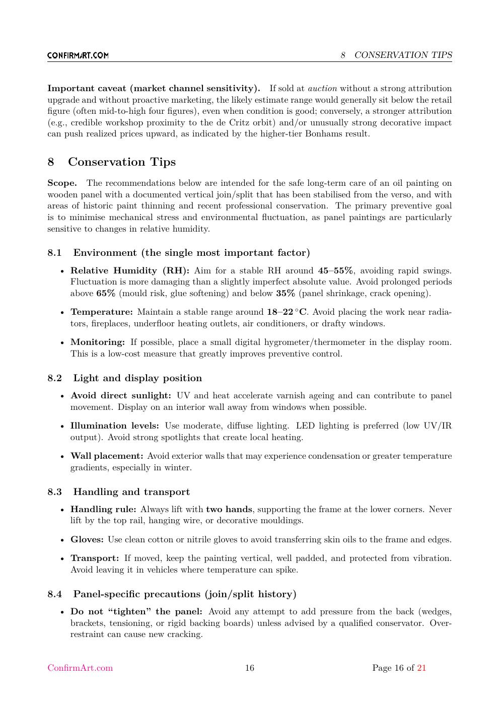 Portrait associated with King James report sample page 16