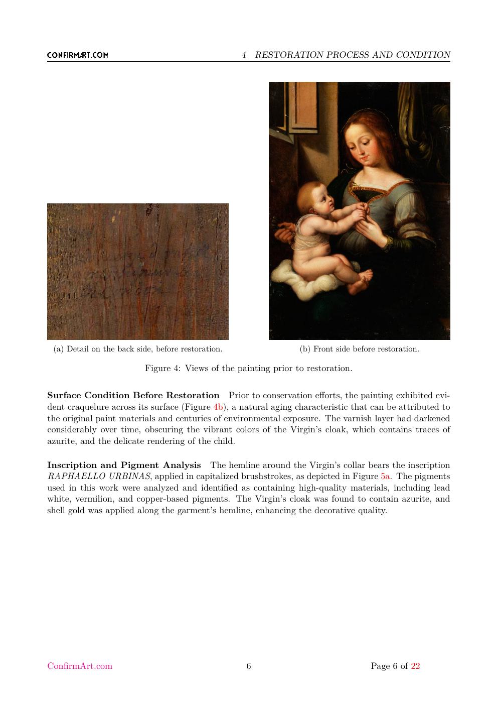 The Holy Family report sample page 6