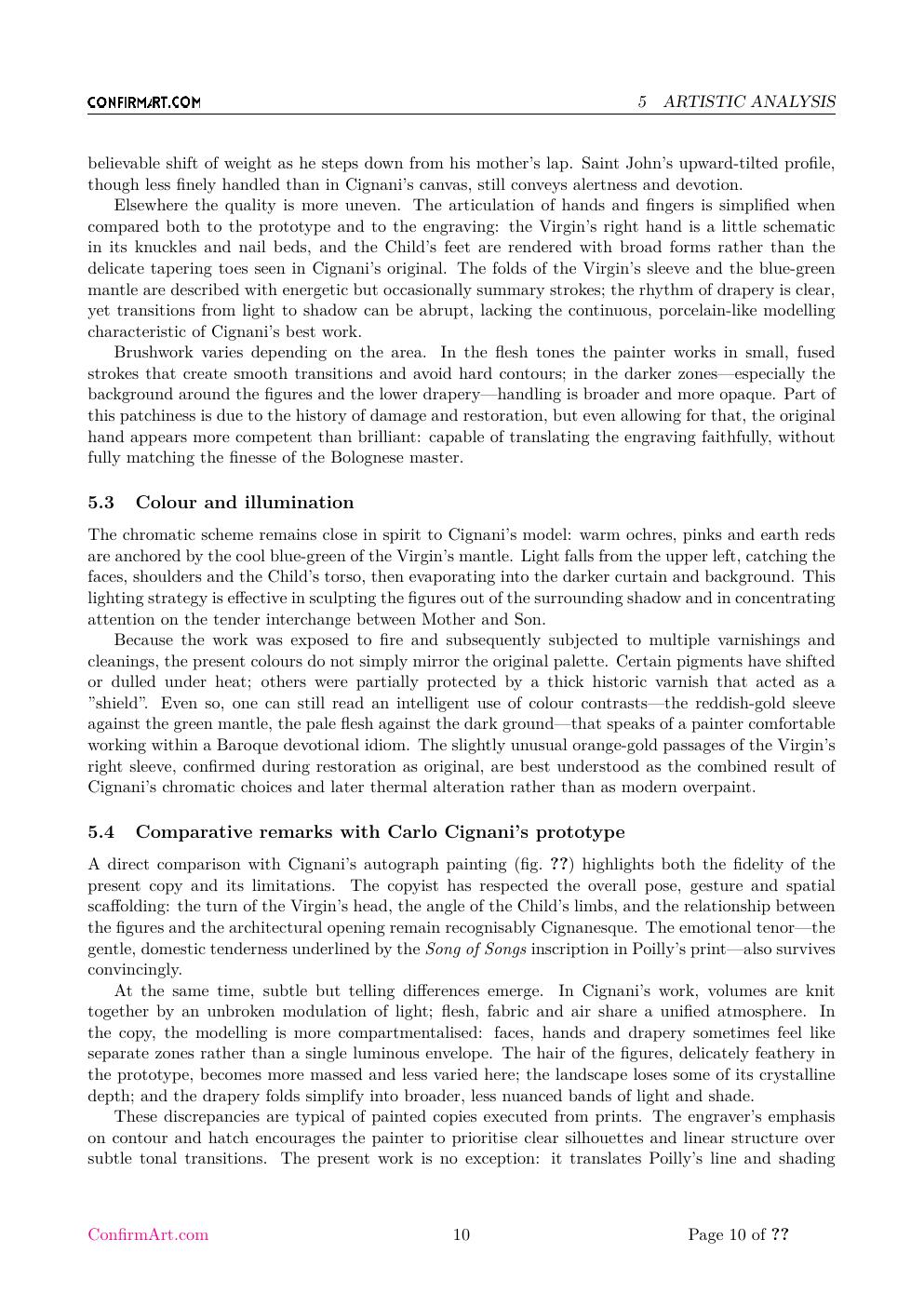Virgin and Child with the Infant Saint John the Baptist report sample page 10