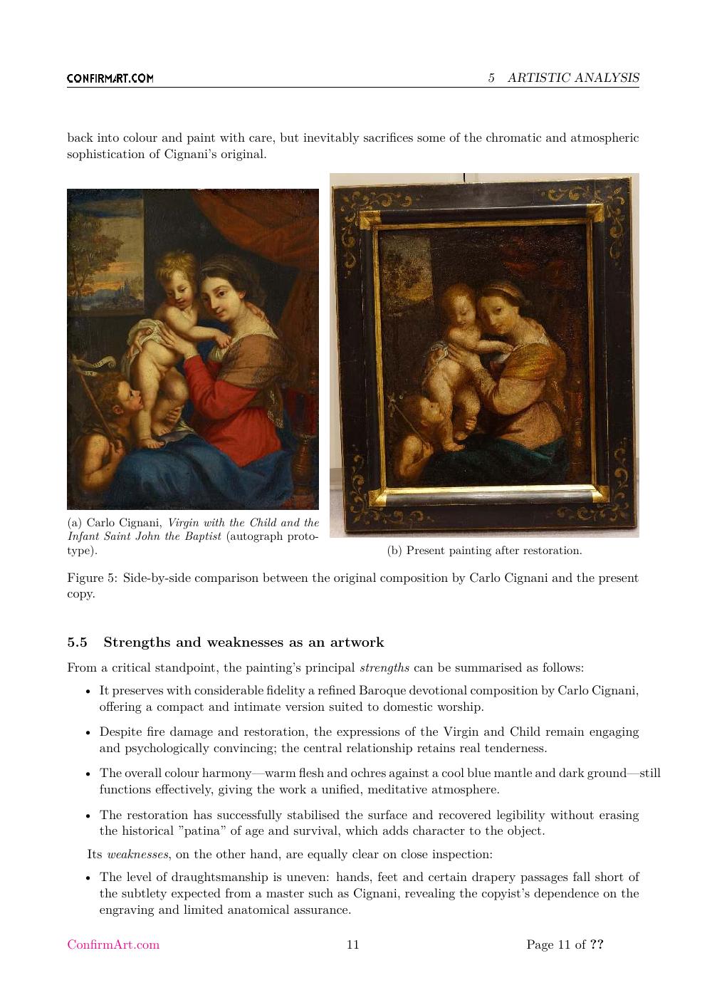 Virgin and Child with the Infant Saint John the Baptist report sample page 11
