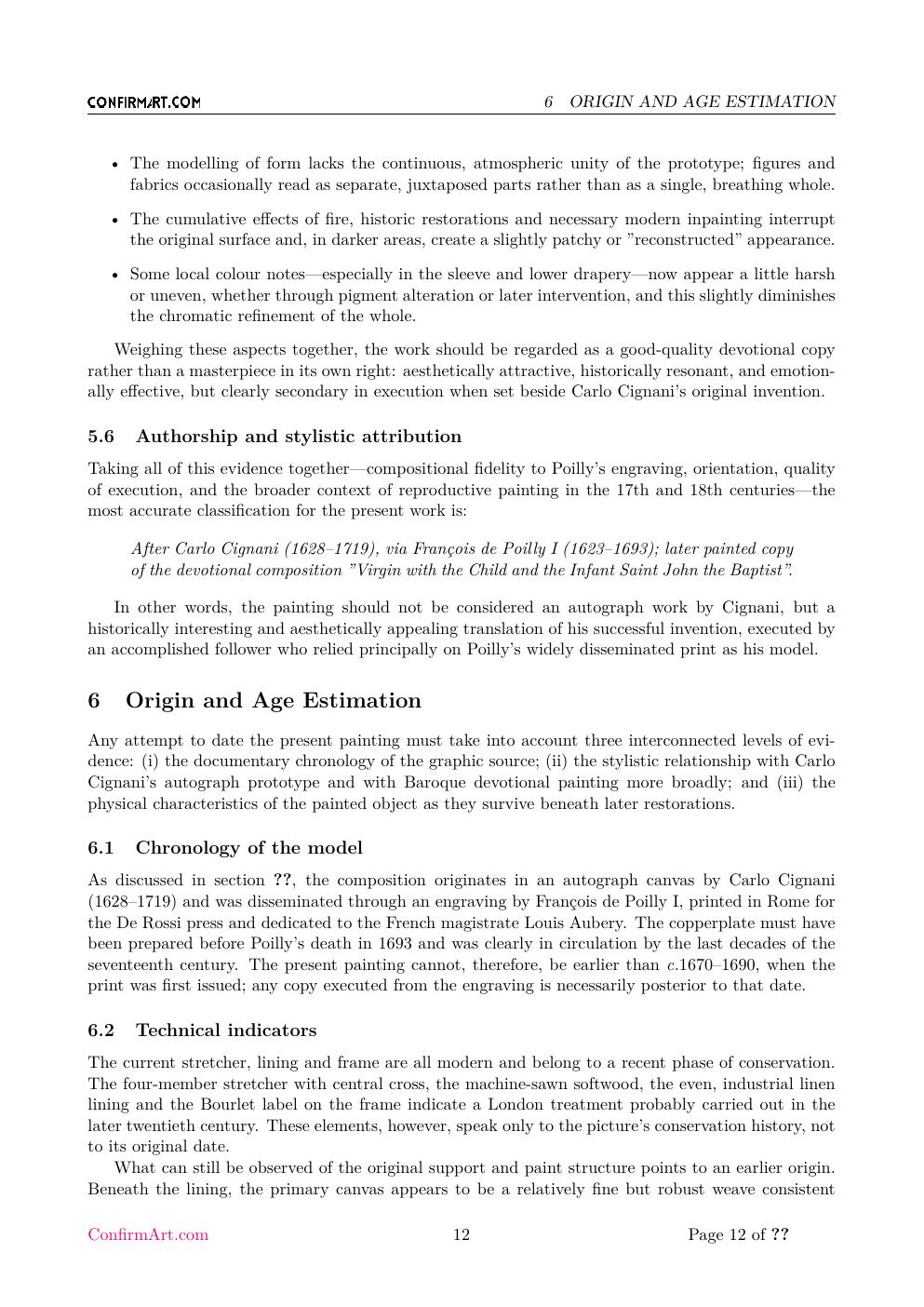 Virgin and Child with the Infant Saint John the Baptist report sample page 12