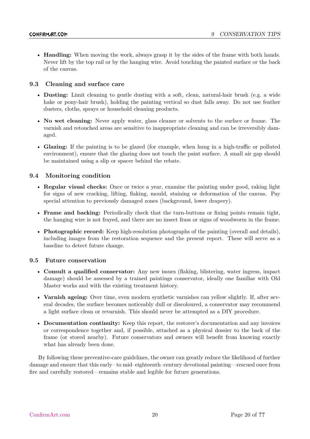Virgin and Child with the Infant Saint John the Baptist report sample page 20