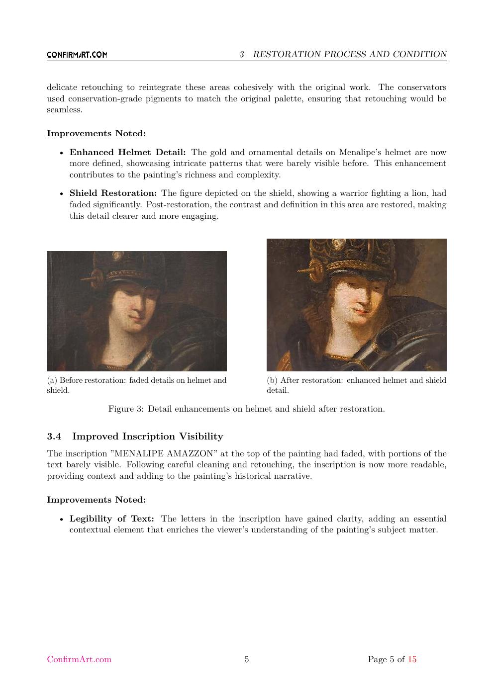 Amazzone Menalipe report sample page 5