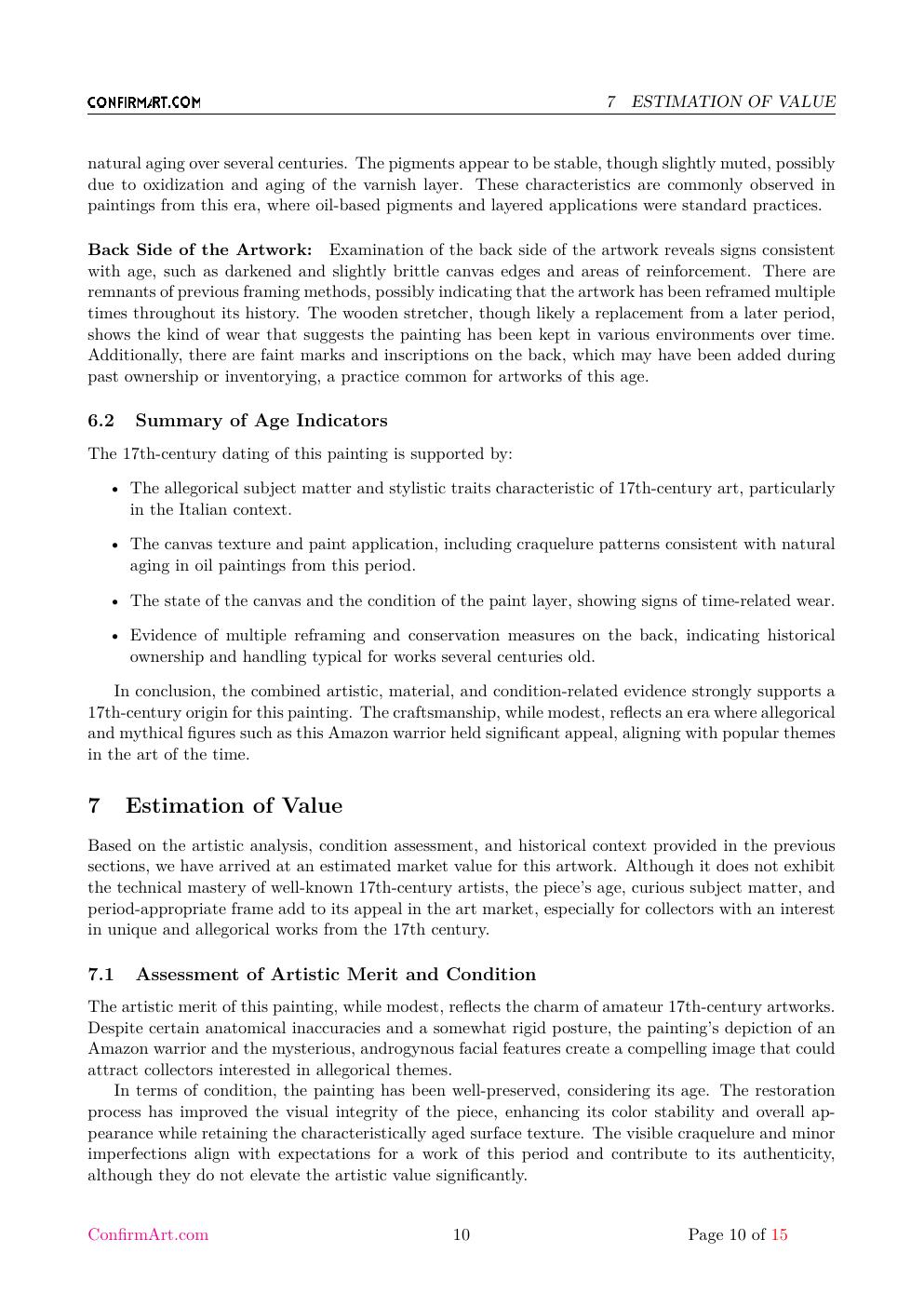 Amazzone Menalipe report sample page 10