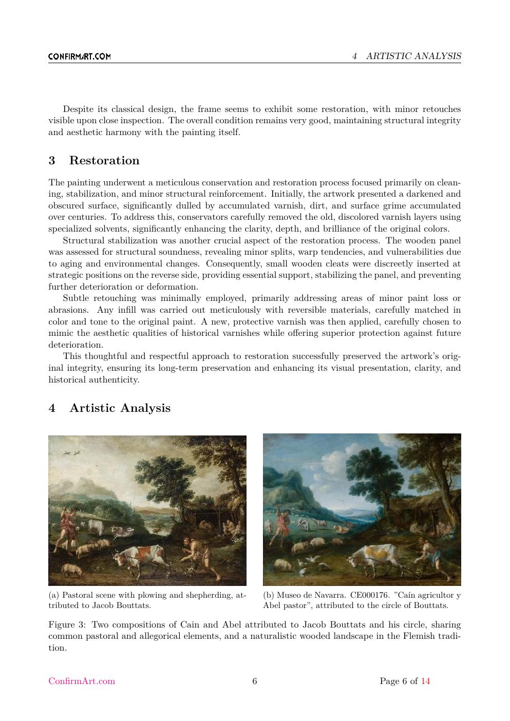 Orpheus Charming the Animals report sample page 6