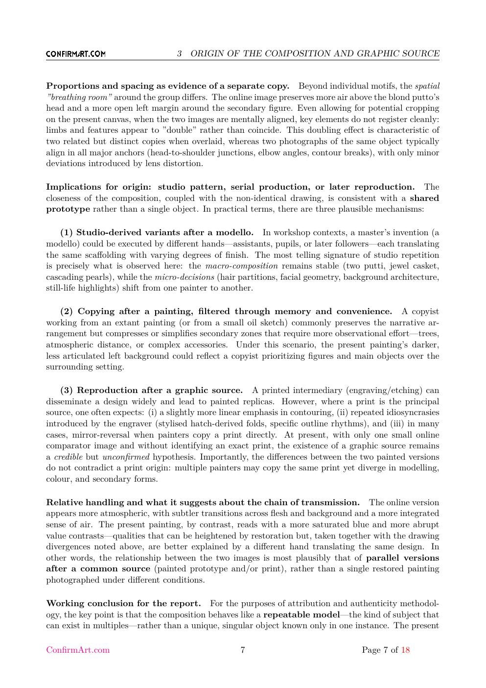 Putti Angels report sample page 7