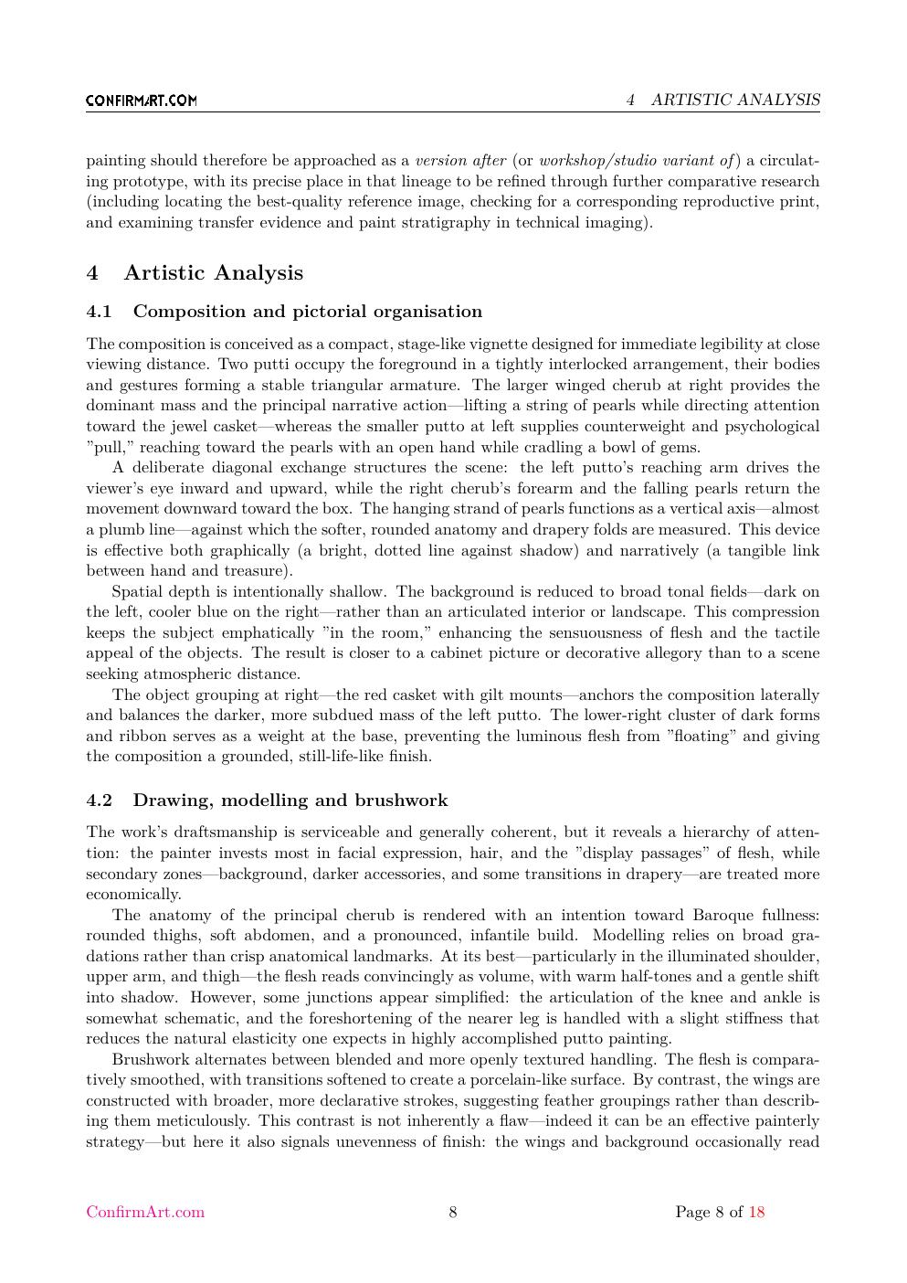 Putti Angels report sample page 8