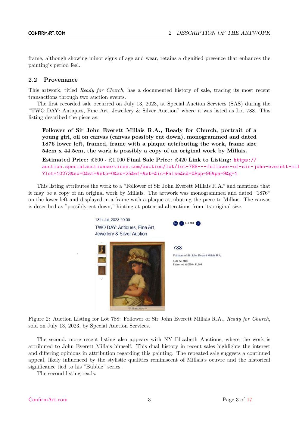 Ready for Church report sample page 3