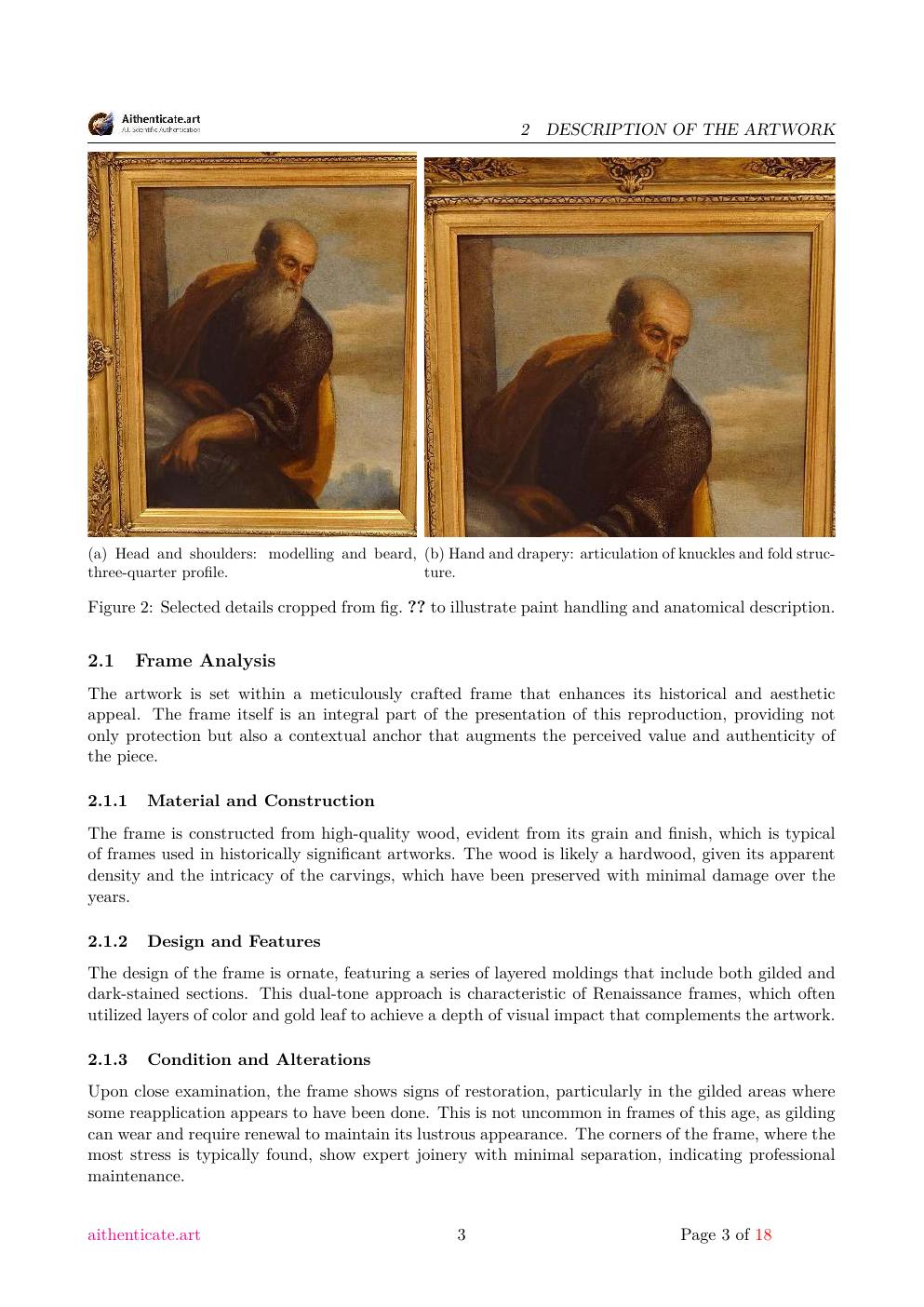 Saint Andrew report sample page 3