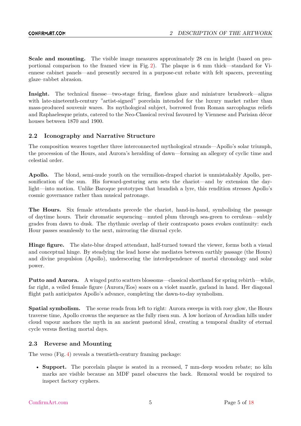 The Triumph of Apollo report sample page 5
