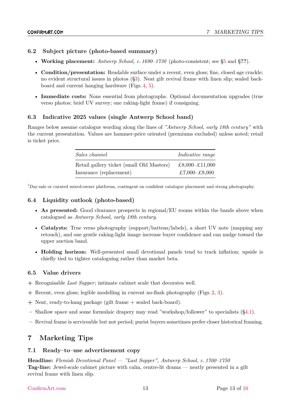 Anonymous Continental School, late 18 th report sample page 13